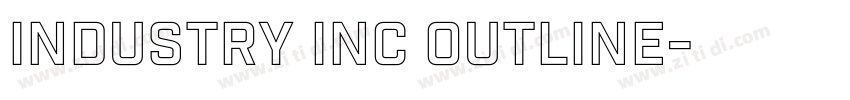 Industry Inc Outline字体转换